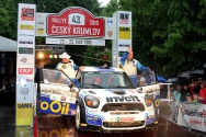 Rallye Český Krumlov: Václav Pech s Petrem Uhlem v cíli soutěže